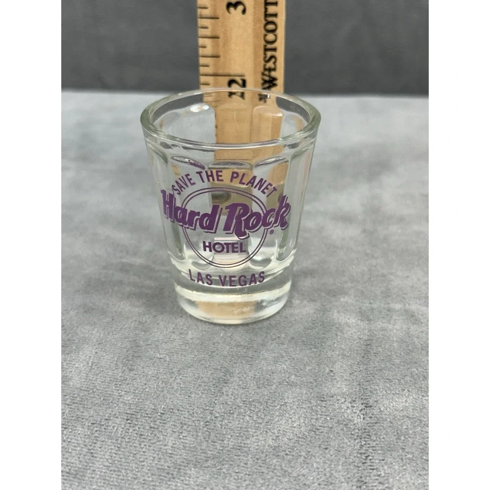 Hard Rock Cafe Las Vegas Hotel Purple Logo Save The‎ Planet Classic Short 2in